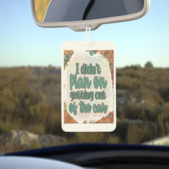 Stylish Scents for Every Space: Text Graphic Car Air Freshener (Creator Uploaded)