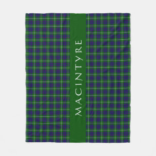 Stylish Scottish Clan MacIntyre Tartan Custom Fleece Blanket