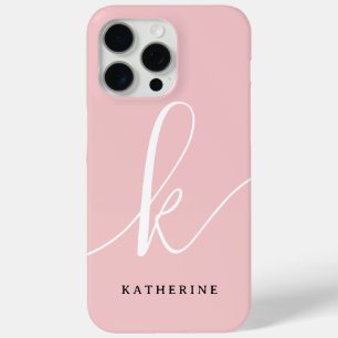  Stylish Script Blush Pink Case-Mate iPhone 15 Pro Max Case