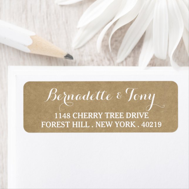 Stylish Script Custom Name & Address (Insitu)