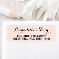 Stylish Script Custom Name & Address