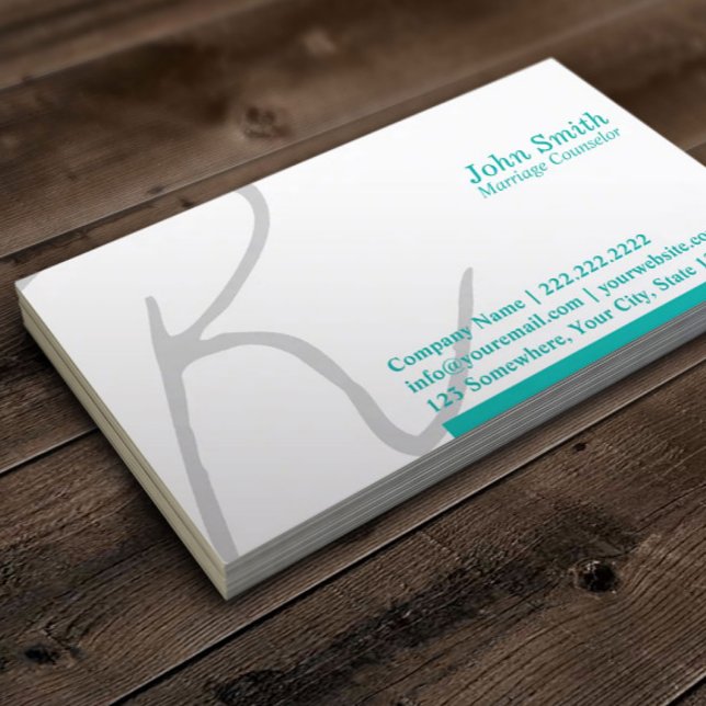 Stylish Script Marriage Counseling Business Card (Creator Uploaded)