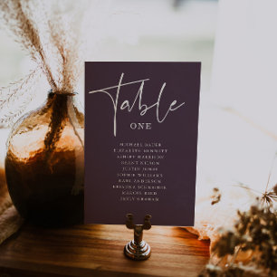 Stylish Script   Modern Wedding Table Seating Card