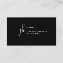 Stylish Script Monogram Modern Professional Busine