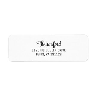 Stylish Script Return Address Self-inking Stamp