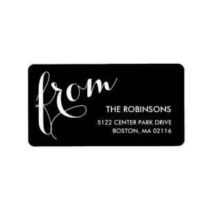 Stylish Sender Address Labels