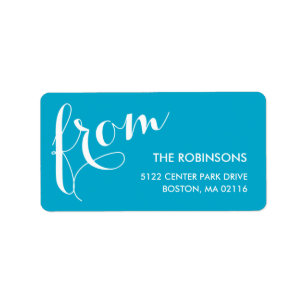 Stylish Sender Address Labels
