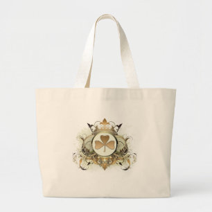 Stylish Shamrock Large Tote Bag