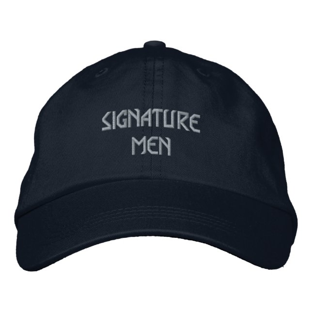 Stylish Signature Men Adjustable-Hat Supreme Vibes Embroidered Hat (Front)