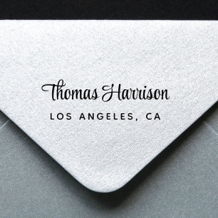 Stylish Signature Script Monogram Self-inking Stamp