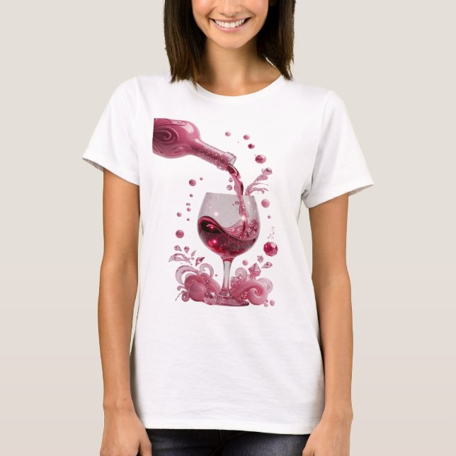 Stylish Silver ABSTRACT ART Art Print T-Shirt (Front)