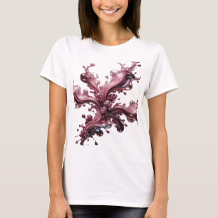 Stylish Silver ABSTRACT ART Fashion Print T-Shirt