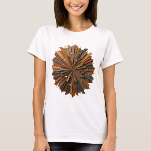 Stylish Silver ABSTRACT ART Graphic Design T-Shirt
