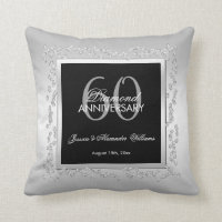 Stylish Silver Diamonds 60th Wedding Anniversary