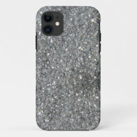 Stylish Silver Glitter Glitz Photo