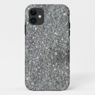Stylish Silver Glitter Glitz Photo Case-Mate iPhone Case