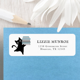 Stylish Simple Book Lover's Return Address