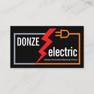 Stylish Simple Electrical Circuit Cable Business Card