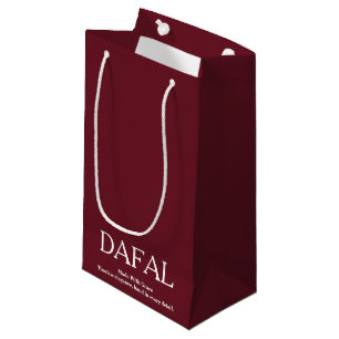 STYLISH SIMPLE ELEGANT MODERN CUSTOMIZED NAME LOGO SMALL GIFT BAG
