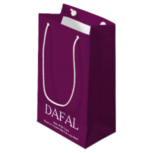 STYLISH SIMPLE ELEGANT MODERN CUSTOMIZED NAME LOGO SMALL GIFT BAG