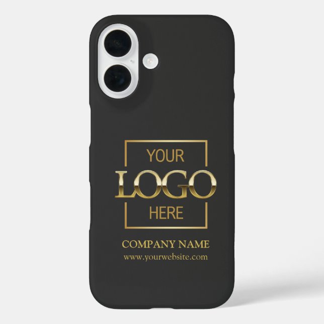 Stylish Simple Grey Business Company Logo Apple Case-Mate iPhone Case (Back)