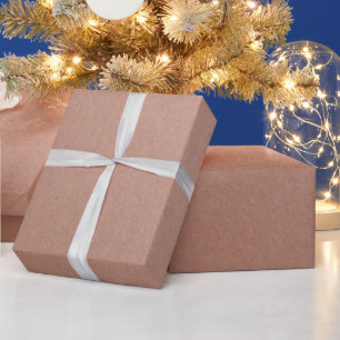 Stylish Simple Metallic Inspired Rose Gold Wrapping Paper