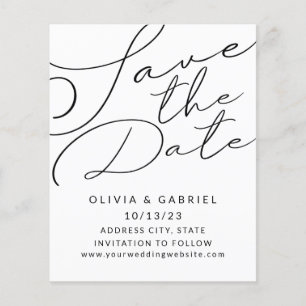 Stylish simple Minimalist Elegant calligraphy
