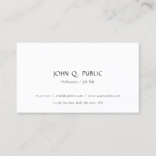 Stylish Simple Modern Minimalist Template Trendy Business Card