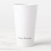 Stylish Simple Plain Black & White Minimalist