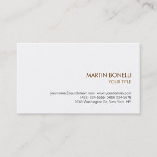 Stylish Simple Plain Modern Business Card