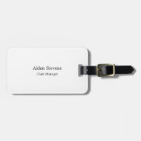 Stylish Simple Plain White Minimalist
