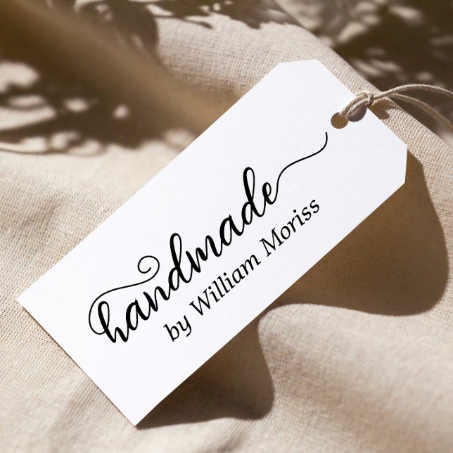 Stylish simple Script handmade by business Self-inking Stamp (Creator Uploaded)