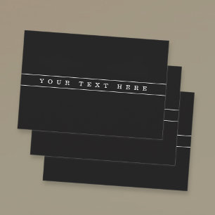 Stylish Simple Text & Thin Stripes Wrapping Paper Sheet