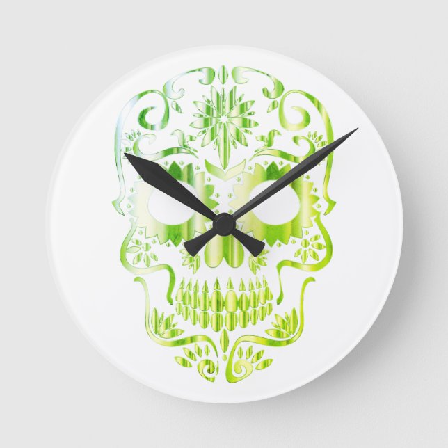 Stylish skull clock (Front)