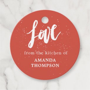 Stylish Snowfall Holiday Baked Goods Gift Favour Tags