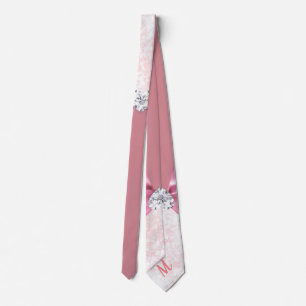 Stylish Snowflake Ribbon Diamond Tie
