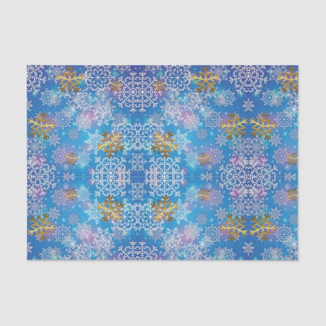 Stylish Snowflake Tissue Paper (Front)