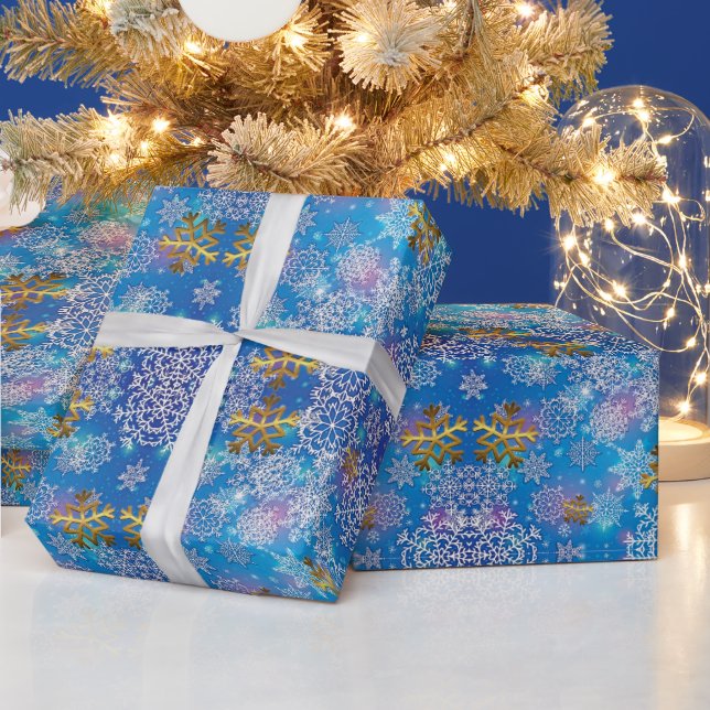 Stylish Snowflakes Wrapping Paper (Holidays)