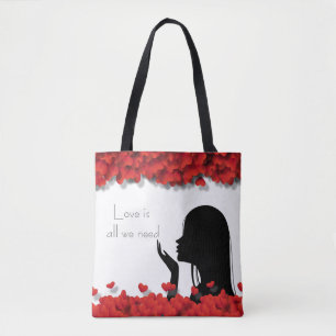 Stylish Sophisticated Feminine Silhouette Tote Bag