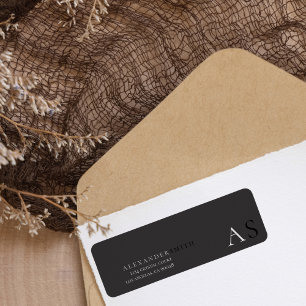 Stylish & Sophisticated Monochrome Return Address 