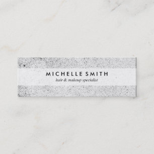 Stylish Speckled Grunge Mini Business Card