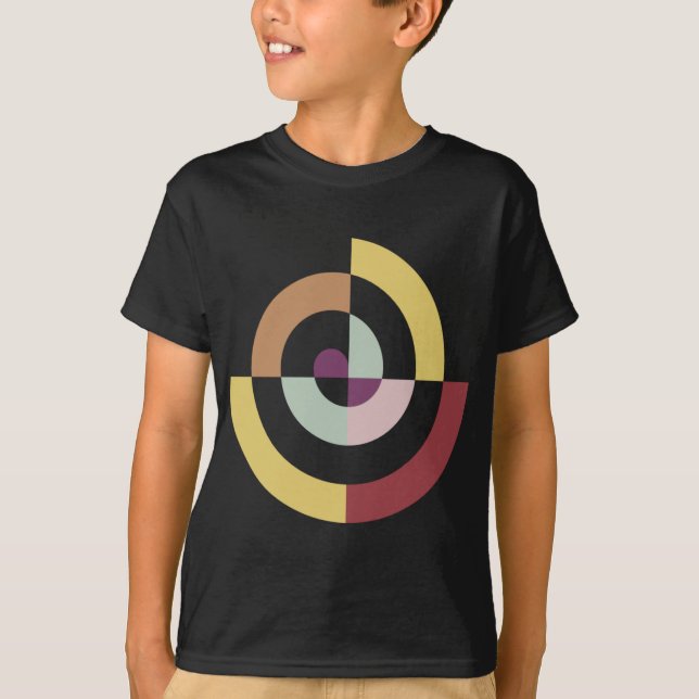 Stylish Spiral Design T-Shirt (Front)