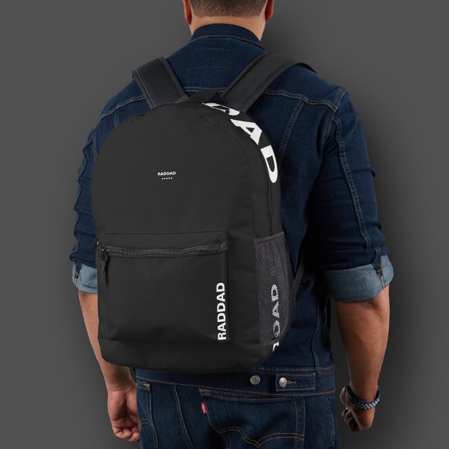 Stylish Sporty Rad Dad Father's Day Modern  Printed Backpack (Stylish Sporty Rad Dad Father's Day Modern Printed Backpack
)