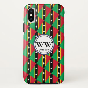 Stylish ST KITTS & NEVIS Monogram Abundant Life Case-Mate iPhone Case