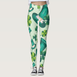 Stylish St. Patrick's Day Green Leggings