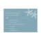 Stylish Starfish Wedding RSVP/Response Cards
