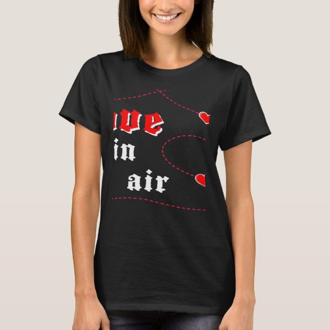 Stylish Statement Love Valentine's Day Heart Roman T-Shirt (Front)
