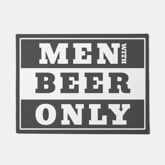 Stylish statement sign for beer lovers doormat (Front)