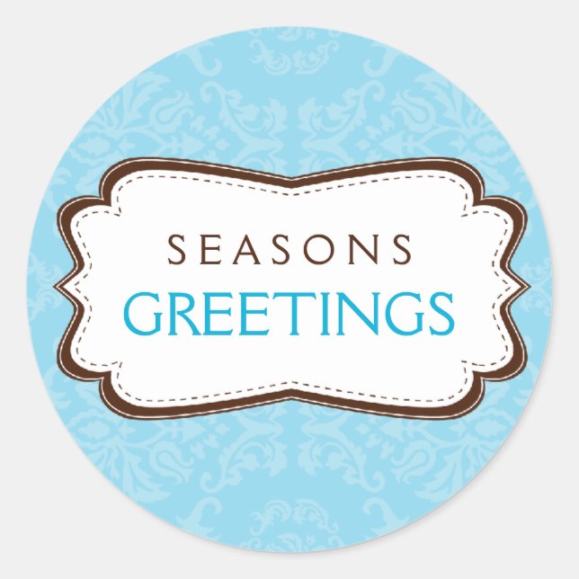 STYLISH STICKER SEAL :: divinely damask 4A (Front)