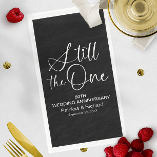 Stylish Still The One Wedding Vow Renewal Napkin